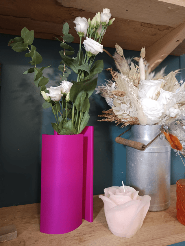 Vase &quot;Hug&quot; - Fushia